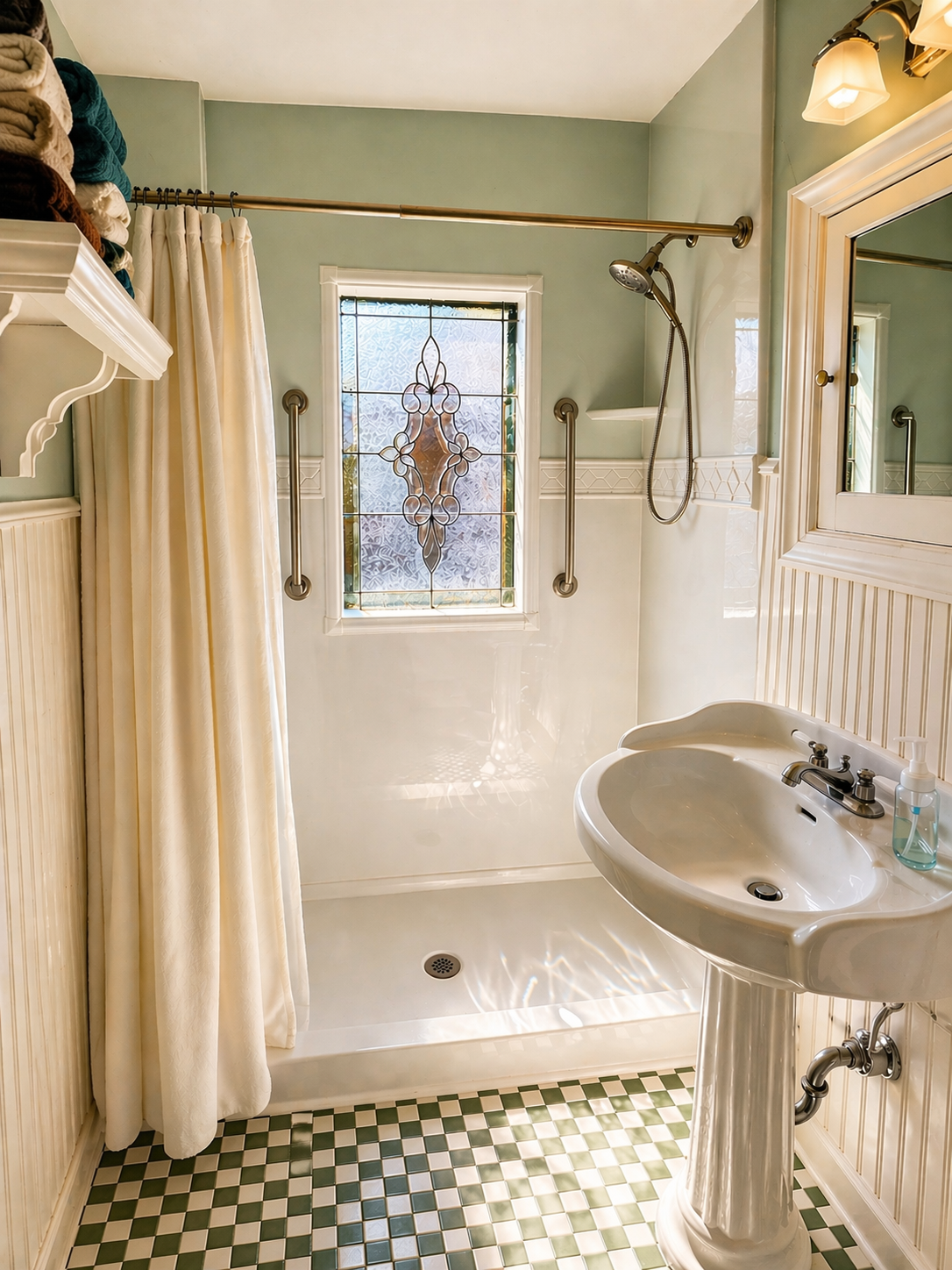 Tub-to-Shower Conversion — after